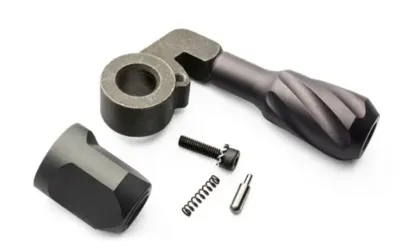 Left Hand VSR-10 Twisted Solid Bolt Handle with End Cap - Maple Leaf