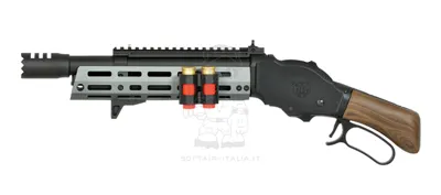 Mare's Leg Type Gas 1 Joule Lever Action Shotgun Full Wood & Metal Version - Golden Eagle