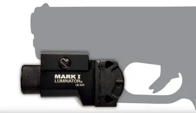 MARK I Luminator Pistol - RIS Tactical Light 80 > 595 Lumen - Powertac