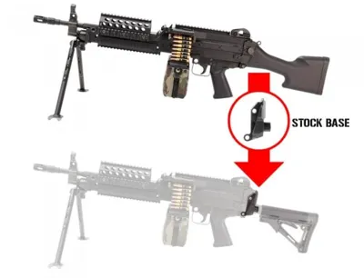 MK46 MOD 0 > M4 Stock Base Adapter By - Laylax - First Factory - Nitro