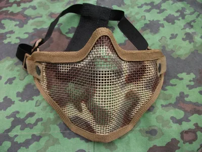 Maschera-Mentoniera a Rete Tre Colori - softair italia