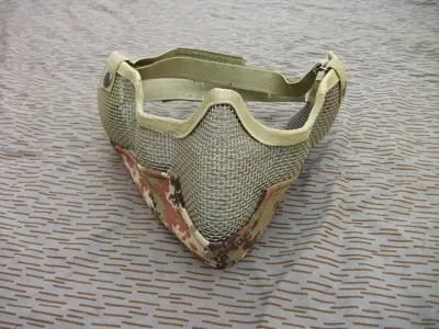 Maschera-Mentoniera Copri Orecchie a Rete Vegetata - softair italia