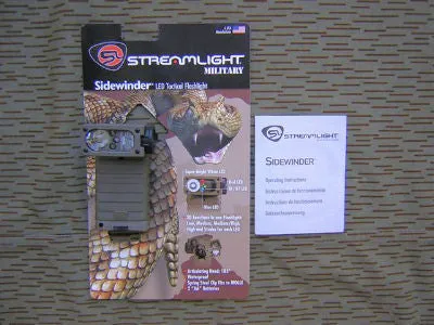 Military Streamlight-Sidewinder LED Tactical Flashlight - softair italia