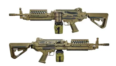 MK46 mod0 LMG Battleworn FN Herstal Licensed T8 X SP System - A&K (China)