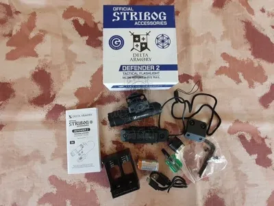 M-LOK & RIS Rail Tactical Flash Light Defender 2 Stribog Official Accessories - Delta Armory