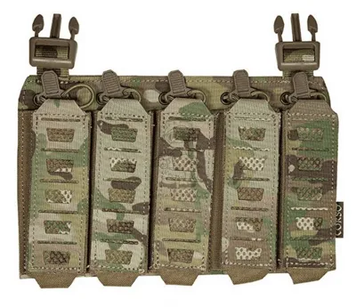 MP5 - MP7 Dagger 5 Magazines Pouch MOLLE Front Panel Porta Caricatori - Corso
