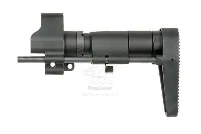 MP5 PDW Retractable Stock W. Battery Compartment Calcio Telescopico con Vano Batteria - CYMA