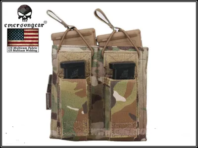 5.56 - Pistol Double Open Top Magazine Pouch - Emerson