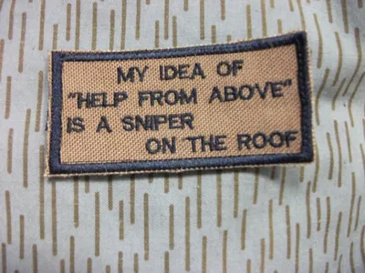 My Idea of Help From Above.....Patch - softair italia