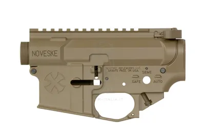 Noveske Tokyo Marui MWS,, Double Eagle EMG Lycensed Upper & Low Receiver Gen 1 Type B Full Metal Set Platinum - Cyma
