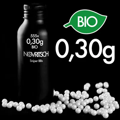 0.30g x 555PCS Sniper Bio BBs - Novritsch Airsoft Upgrades