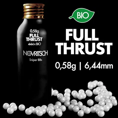 0.58g x 444PCS Full Thrust BIO BBs - Novritsch Airsoft Upgrades