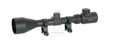 Ottica Rifle Scope 3-9X50E con Anelli Alti W. High Mounting Rings - PCS