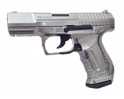 P99 Walther DAO Custom Chrome Metal CO2 per Umarex - Maruzen