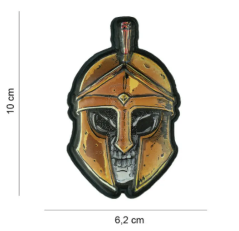 101 Inc. Mil&Tact Gear Patch 3D Rubber Spartan Skull Patch