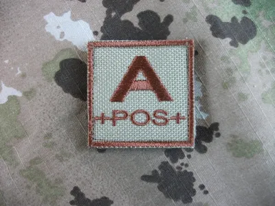 Patch Gruppo Sanguigno Sfondo - softair italia