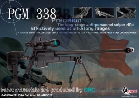 Ares PGM 338 Sniper · Negro