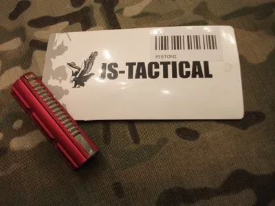 Pistone in Nylon Caricato con Cremagliera in Acciaio 15 Denti - JS Tactical