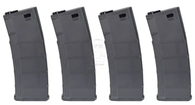 M4 - AR15 Mid Cap 220BBs Set 4 Caricatori Monofilari - Poseidon