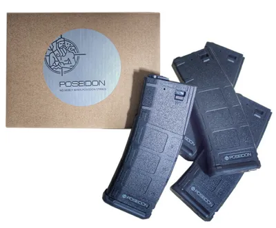 M4 180BBs Mid Cap Polymer Magazine Kit - Poseidon