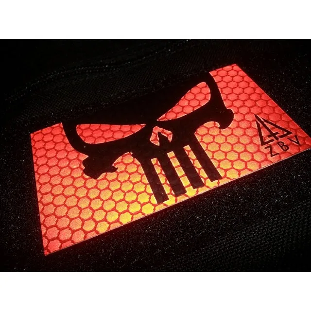 JTG Punisher 3D Reflektive Patch · Rojo