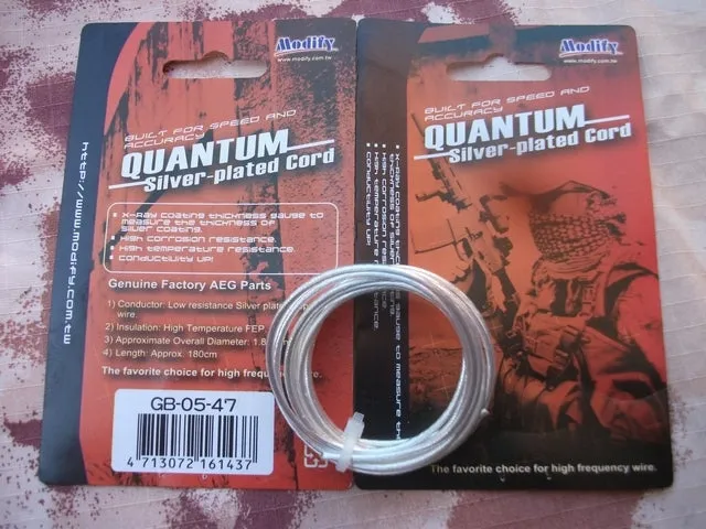 Modify-Tech Quantum Plated Cord Wire 180cm · Plata