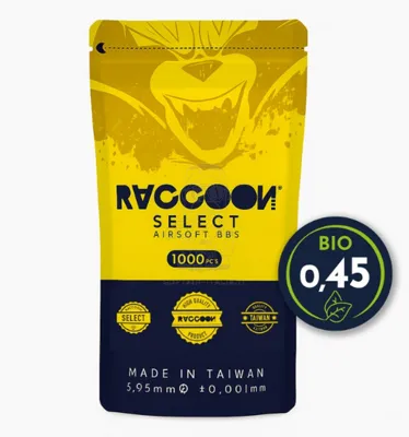 0,45g x 1000BBs BIO Select - Raccoon