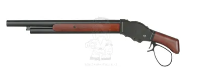 M1870 Long Sawed Off Lever Action Gas Power Shotgun Full Wood & Metal - S&T Armament