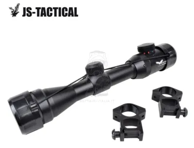 1.5-4.5 x 32 AOGD W. High Rings Ottica Completa Di Anelli Alti - JS Tactical