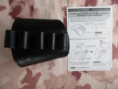 Shotgun M3 Poggiaguancia Cartuccera in Pelle Aker - Tokyo Marui