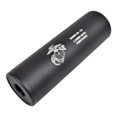 Silenziatore - Suppressor USMC Marine XM Universale Double Thread 110 x 35mm - Cyma