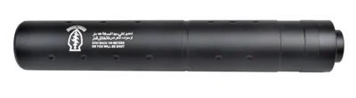 Silenziatore Barrel Extension "Special Forces Stay Back 100m..." 195mm CCW 14 x 1 - Cyma
