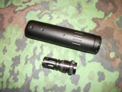 Silenziatore Dx con Spegnifiamma Sx - Dytac