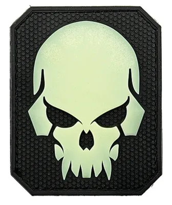 Skull Pirates Luminescent 3D Patch - Emerson