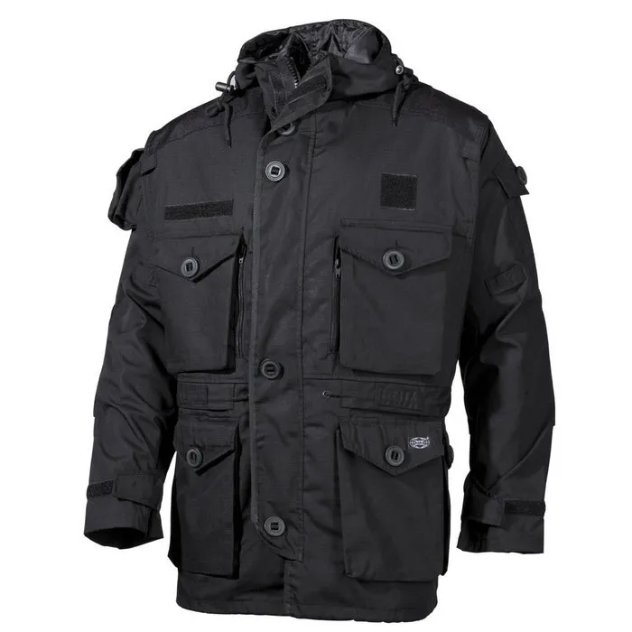 MFH Int. Comp Smock Commando Jacket Rip Stop · Negro