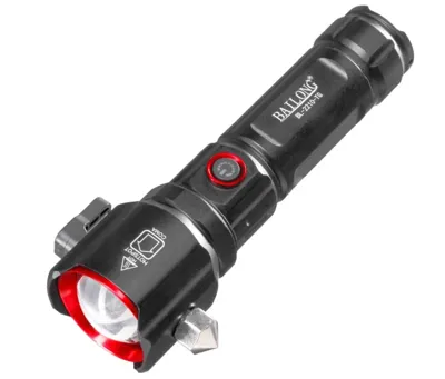 Survival - Rescue - Emergency - Tactical Cob LED Flashlight Belt Cutter - Glass Breaker - Power Bank - softair italia