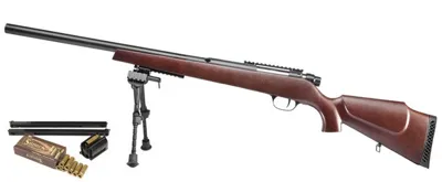 SX9 DB Gas & Spring Bolt Action Wood ABS Type By UHC - UHC Airsoft