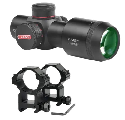 SR 2x28 Scope with 30mm. Mounts - T-Eagle