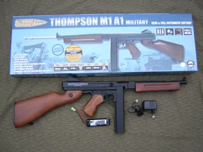 Thompson M1A1 Scritte e Loghi Orinali Full Metal - Cybergun