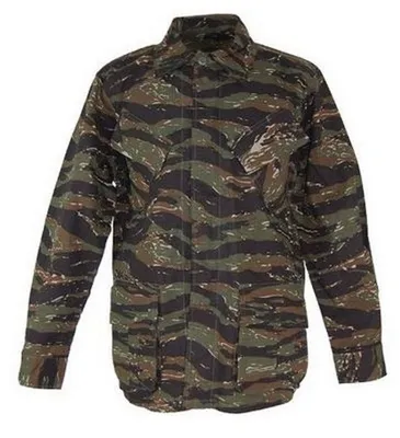 Tiger Stripes Rip Stop BDU Vietnam Shirt By - MFH Int. Comp