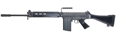 LAR Light Automatic Rifle L1A1 Full Steel & Metal Delux Wood Case Version By - Vega Force Company