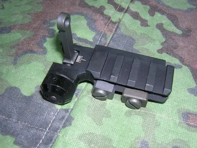 Tacca Di Mira Posteriore Flip Up con Slitta, KAC PDW Style - Vega Force Company