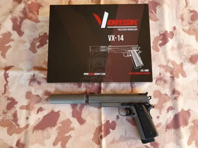 VX-14 Hi-Capa 5.1 W. Suppressor Extension Barrel Version - Vorsk