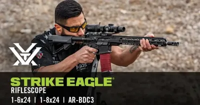 Strike Eagle 1-6x24 AR-BDC3 MOA Reticle 30mm - Vortex Optics