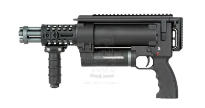 Vulcan Rotary Pistol Size Mini Gun Retractable Stock Gatling Type By - Well Pro