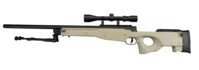 Warrior I Sniper Spring Bolt Action Rifle W. Scope 3-9x40 & Bipod - Well