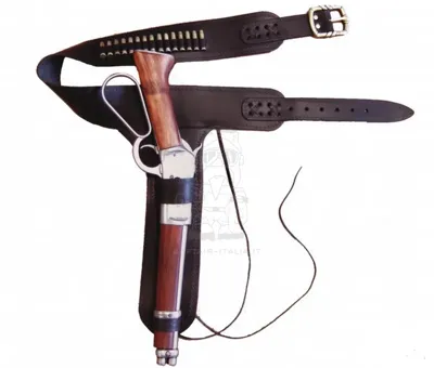 Mare's Leg Randall Leather Rifle Belt W. Dummy Cartridges Cinturone con Cartucce Dummy - Denix