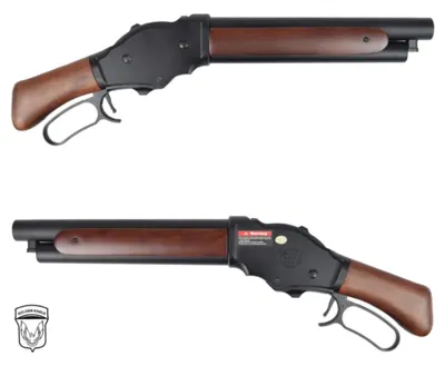 Randal Mare's Leg Type Shell Ejecting Lever Gas Shotgun 8701 Full Wood & Metal - Golden Eagle