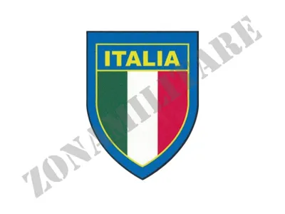 Adesivo Italia 9x6,7cm - Zona Militare