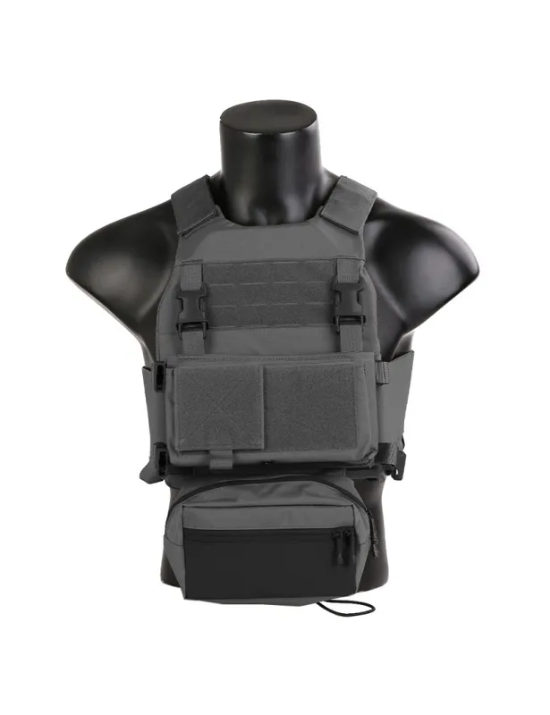 Combat Tactical con Chest Rig · Gris
